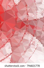 Low poly mosaic background. Template design, list, front page, brochure layout, banner, idea, cover, print, flyer, book, blank, card, ad, sign, sheet. Copy space. Vector clip art.