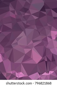 Low poly mosaic background. Template design, list, front page, brochure layout, banner, idea, cover, print, flyer, book, blank, card, ad, sign, sheet. Copy space. Vector clip art.