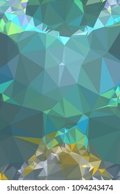 Low poly mosaic vertical background. Template design, list, front page, brochure layout, banner, idea, cover, print, flyer, book, blank, card, ad, sign, sheet. Copy space. Vector clip art.