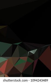 Low poly mosaic vertical background. Template design, list, front page, brochure layout, banner, idea, cover, print, flyer, book, blank, card, ad, sign, sheet. Copy space. Vector clip art.