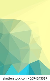 Low poly mosaic vertical background. Template design, list, front page, brochure layout, banner, idea, cover, print, flyer, book, blank, card, ad, sign, sheet. Copy space. Vector clip art.