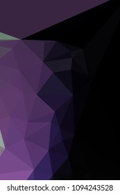 Low poly mosaic vertical background. Template design, list, front page, brochure layout, banner, idea, cover, print, flyer, book, blank, card, ad, sign, sheet. Copy space. Vector clip art.