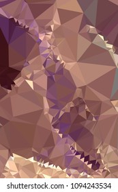 Low poly mosaic vertical background. Template design, list, front page, brochure layout, banner, idea, cover, print, flyer, book, blank, card, ad, sign, sheet. Copy space. Vector clip art.