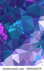 Low poly mosaic vertical background. Template design, list, front page, brochure layout, banner, idea, cover, print, flyer, book, blank, card, ad, sign, sheet. Copy space. Vector clip art.