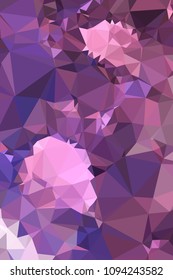 Low poly mosaic vertical background. Template design, list, front page, brochure layout, banner, idea, cover, print, flyer, book, blank, card, ad, sign, sheet. Copy space. Vector clip art.