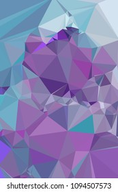 Low poly mosaic vertical background. Template design, list, front page, brochure layout, banner, idea, cover, print, flyer, book, blank, card, ad, sign, sheet. Copy space. Vector clip art.