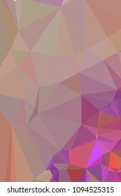 Low poly mosaic vertical background. Template design, list, front page, brochure layout, banner, idea, cover, print, flyer, book, blank, card, ad, sign, sheet. Copy space. Vector clip art.