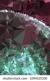 Low poly mosaic vertical background. Template design, list, front page, brochure layout, banner, idea, cover, print, flyer, book, blank, card, ad, sign, sheet. Copy space. Vector clip art.