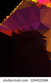 Low poly mosaic vertical background. Template design, list, front page, brochure layout, banner, idea, cover, print, flyer, book, blank, card, ad, sign, sheet. Copy space. Vector clip art.