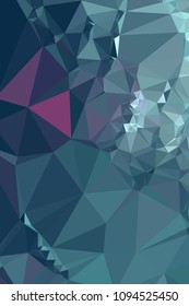 Low poly mosaic vertical background. Template design, list, front page, brochure layout, banner, idea, cover, print, flyer, book, blank, card, ad, sign, sheet. Copy space. Vector clip art.
