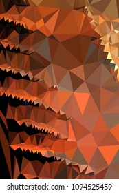 Low poly mosaic vertical background. Template design, list, front page, brochure layout, banner, idea, cover, print, flyer, book, blank, card, ad, sign, sheet. Copy space. Vector clip art.