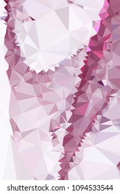 Low poly mosaic vertical background. Template design, list, front page, brochure layout, banner, idea, cover, print, flyer, book, blank, card, ad, sign, sheet. Copy space. Vector clip art.