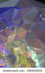 Low poly mosaic vertical background. Template design, list, front page, brochure layout, banner, idea, cover, print, flyer, book, blank, card, ad, sign, sheet. Copy space. Vector clip art.