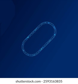 Low poly motorbike chain icon vector design