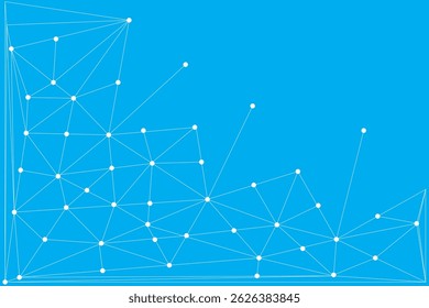 Low Poly Network Design: Stylized 3D Connection Nodes and Web Structures for Tech, UI, Apps, and Digital Visuals