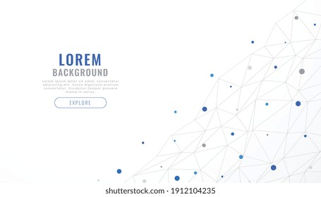 low poly network mesh diagram background