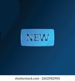 Low poly new icon vector design