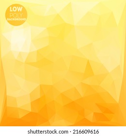 Low poly orange background