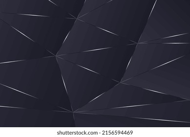 Mínimo adorno de poli sobre una superficie plana decorada con fondo de contorno de gradiente plateado. Papel tapiz de tracería geométrica