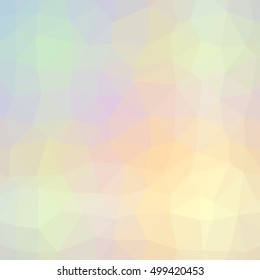 Low poly pattern design. Large cells. Vector polygonal background with pastel colors gradient of low poly art. Multicolored low poly pattern in geometric style for your poster.
