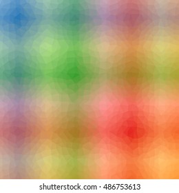 Low poly pattern design. Small cells. Vector polygonal background with paired colors gradient of low poly art. Multicolored low poly pattern in geometric style for your poster.