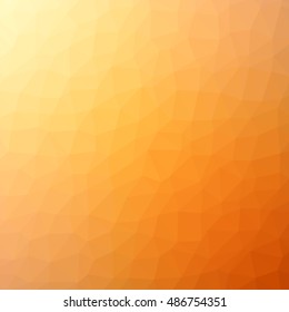 Low poly pattern design with a yellow to orange to brown gradient in a geometric style. Vector polygonal background for posters or decorative use.