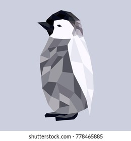 Low poly penguin