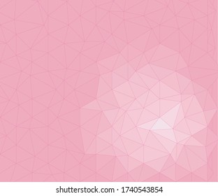Low poly pink abstract background