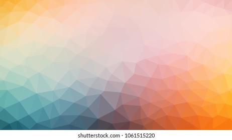 low poly poligon orange green white red gradient vector background