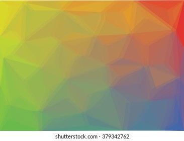  low poly / polygon background  - color spectrum illustration