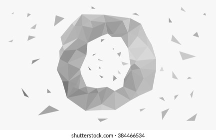 Low Poly, Polygon Geometry Background. Abstract Polygonal Geometric Shape. Low poly Minimal Style Art. Vector Illustration