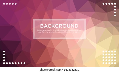 Low poly, polygonal  modern abstract Background Wallpaper Business, Office, Company, Modern card template for web, landing page, cover,  greeting card, presentation, publication.Purple violet natural