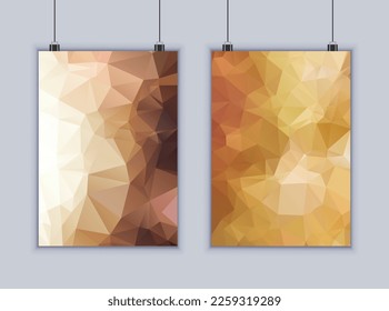 Low Poly Poster Design, Background Low Poly Design