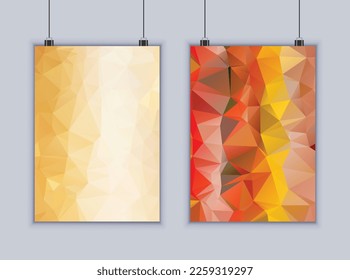 Low Poly Poster Design, Background Low Poly Design