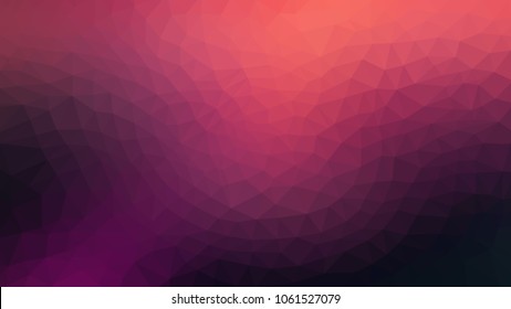 low poly purple red pink black gradient poligon vector background