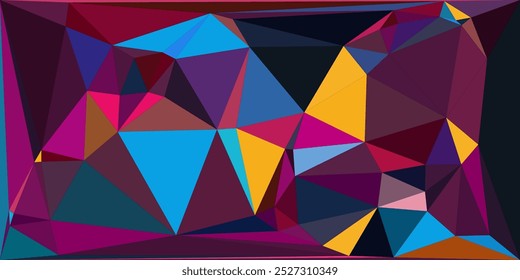 Low-Poly-Regenbogen-Farbverlauf, Farbverlauf