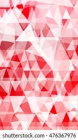 low poly red gradient background. causing polygonal banner. to promote your products. vector illustration. to design banners, presentations, brochures greeting. vertical orientation