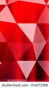 low poly red gradient background. causing polygonal banner. to promote your products. vector illustration. to design banners, presentations, brochures greeting. vertical orientation