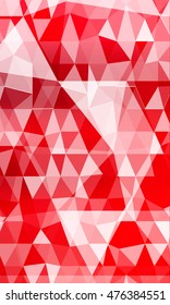 low poly red gradient background. causing polygonal banner. to promote your products. vector illustration. to design banners, presentations, brochures greeting. vertical orientation
