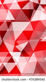 low poly red gradient background. causing polygonal banner. to promote your products. vector illustration. to design banners, presentations, brochures greeting. vertical orientation