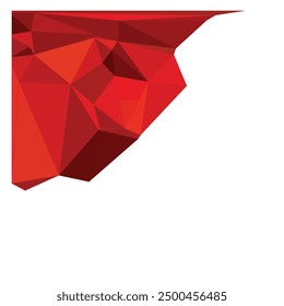 Low poly red triangle abstract background. vector design Illustration. Eps 10.