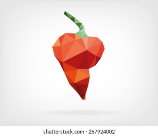 Low Poly "Seven Pot" Chili Pepper