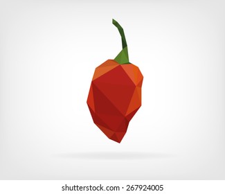 Low Poly "Seven Pot" Chili Pepper