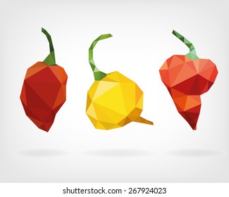 Low Poly "Seven Pot" Chili Pepper