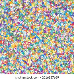 Fondo de sketch de polos bajo. Patrón cuadrado asombroso. El fondo abstracto cautivador. Ilustración vectorial.