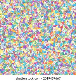 Fondo de sketch de polos bajo. Sorprendente patrón cuadrado. Asombroso fondo abstracto. Ilustración vectorial.