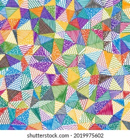 Low poly sketch background. Attractive square pattern. Elegant abstract background. Vector illustration.