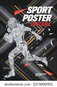 Diseño de afiches para hombres de deportes de baja graduación