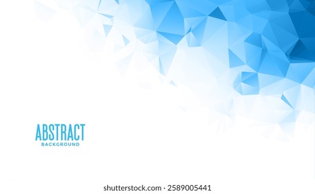 low poly style abstract and modern blue wallpaper for business backdrop vector 