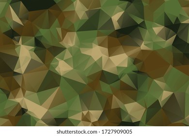low poly style camouflage pattern texture background
